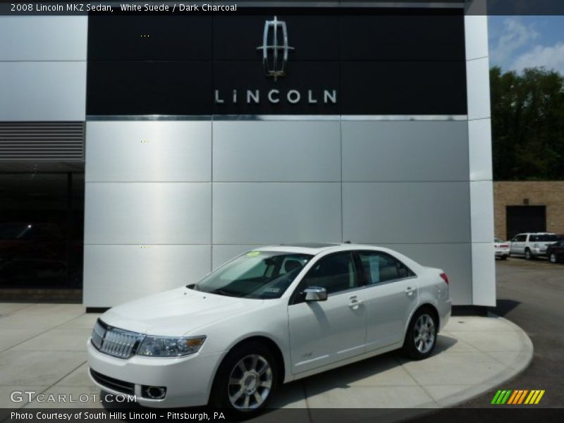 White Suede / Dark Charcoal 2008 Lincoln MKZ Sedan