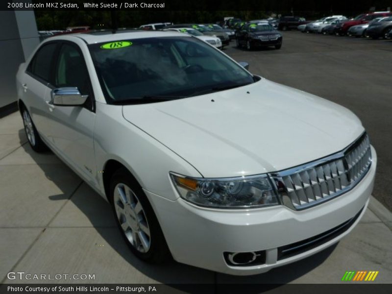 White Suede / Dark Charcoal 2008 Lincoln MKZ Sedan