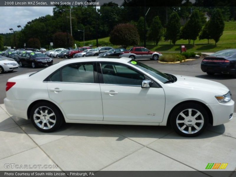 White Suede / Dark Charcoal 2008 Lincoln MKZ Sedan