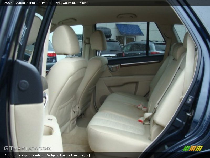 Deepwater Blue / Beige 2007 Hyundai Santa Fe Limited