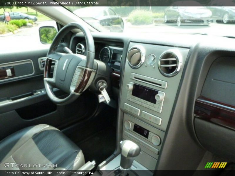 White Suede / Dark Charcoal 2008 Lincoln MKZ Sedan