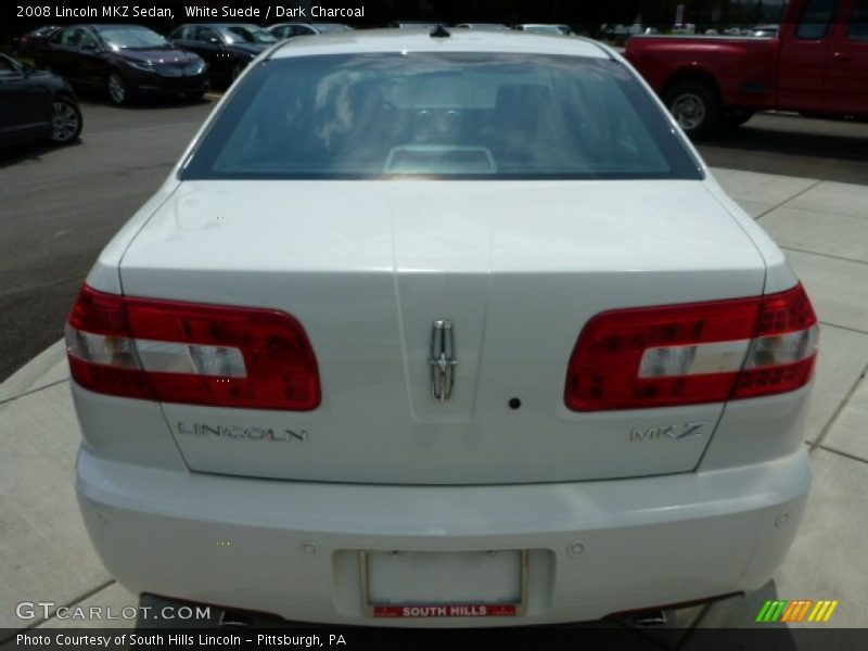 White Suede / Dark Charcoal 2008 Lincoln MKZ Sedan
