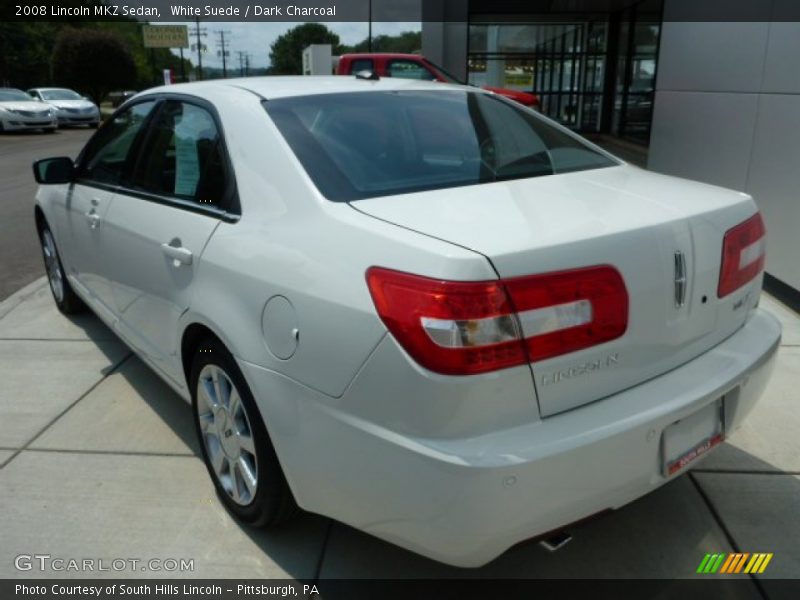 White Suede / Dark Charcoal 2008 Lincoln MKZ Sedan