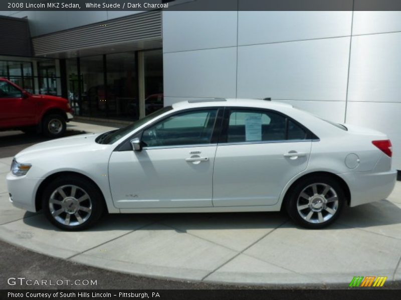 White Suede / Dark Charcoal 2008 Lincoln MKZ Sedan