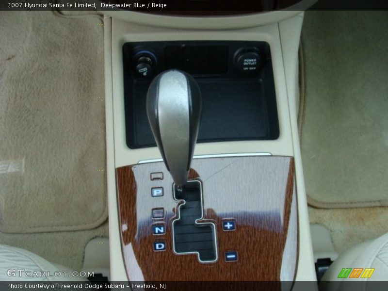 Deepwater Blue / Beige 2007 Hyundai Santa Fe Limited