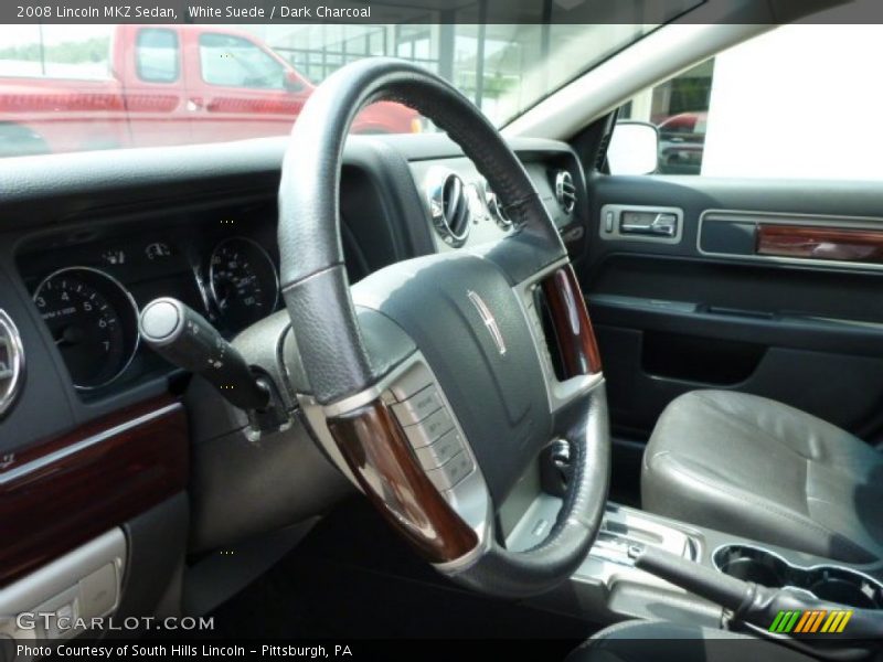 White Suede / Dark Charcoal 2008 Lincoln MKZ Sedan