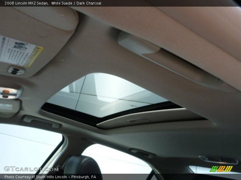 White Suede / Dark Charcoal 2008 Lincoln MKZ Sedan