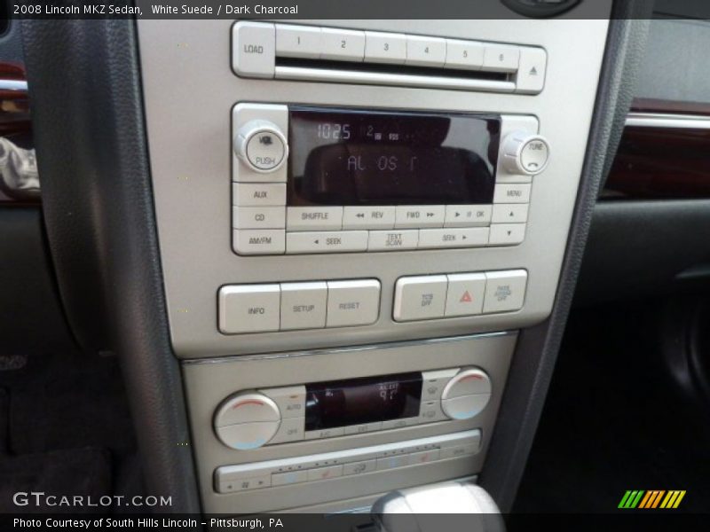 White Suede / Dark Charcoal 2008 Lincoln MKZ Sedan