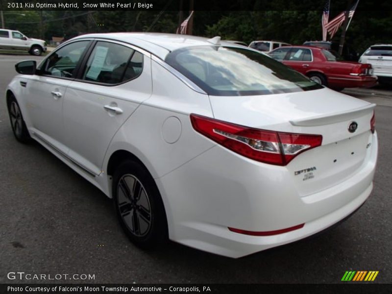 Snow White Pearl / Beige 2011 Kia Optima Hybrid