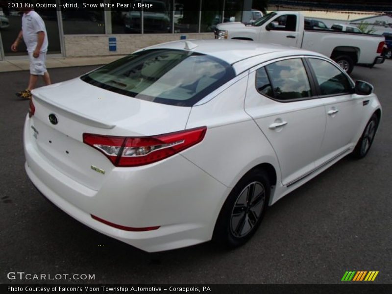 Snow White Pearl / Beige 2011 Kia Optima Hybrid
