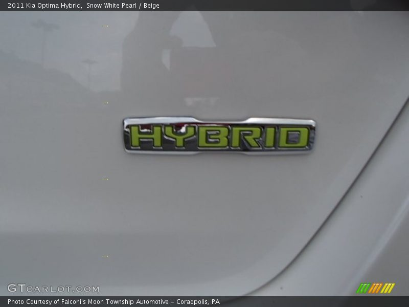 Snow White Pearl / Beige 2011 Kia Optima Hybrid