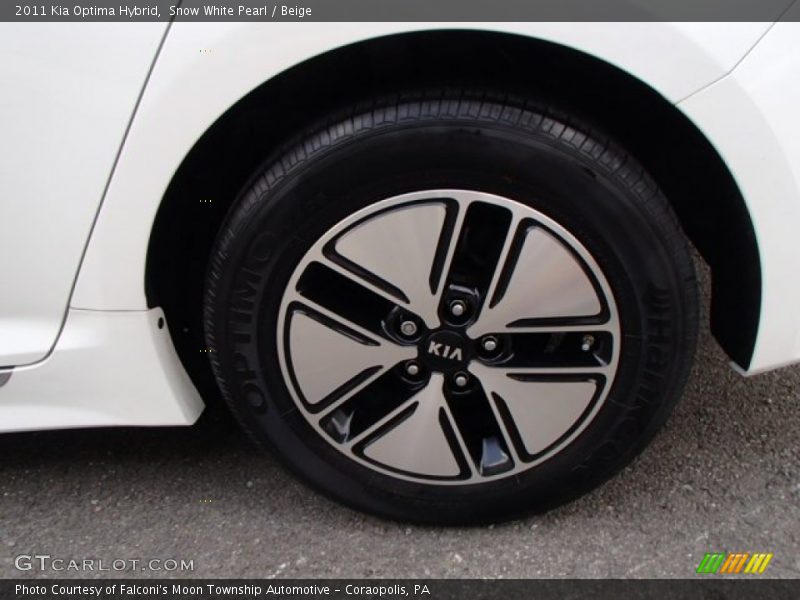 Snow White Pearl / Beige 2011 Kia Optima Hybrid