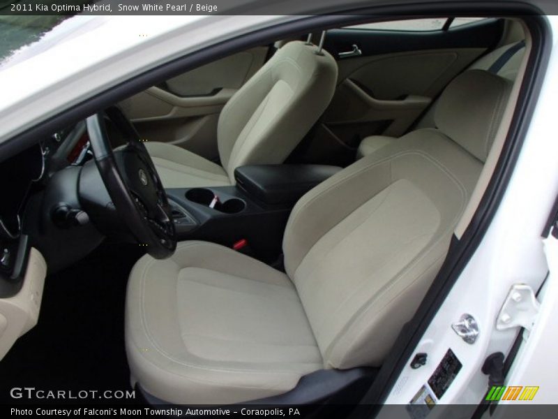 Snow White Pearl / Beige 2011 Kia Optima Hybrid