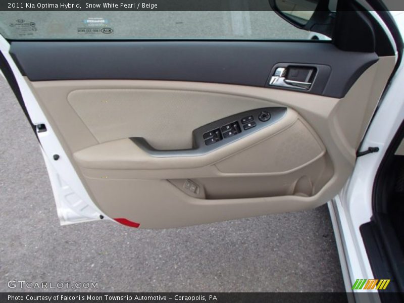 Snow White Pearl / Beige 2011 Kia Optima Hybrid