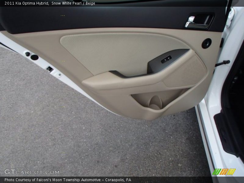 Snow White Pearl / Beige 2011 Kia Optima Hybrid