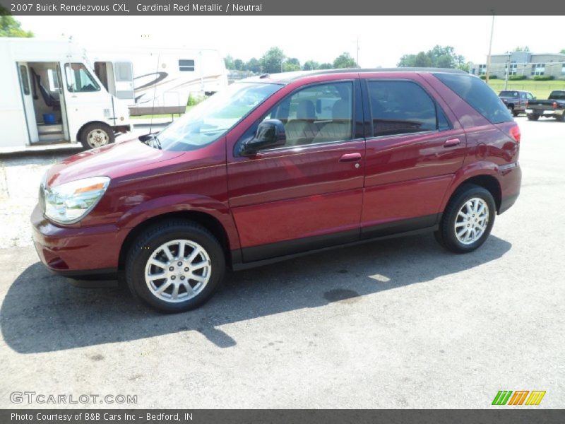 Cardinal Red Metallic / Neutral 2007 Buick Rendezvous CXL