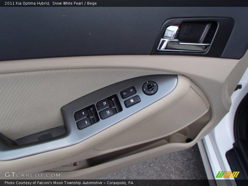 Snow White Pearl / Beige 2011 Kia Optima Hybrid