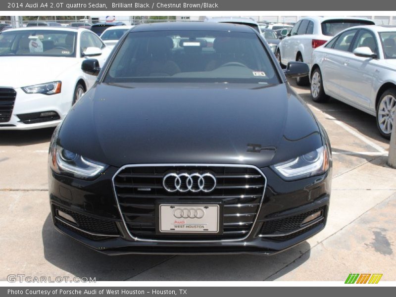 Brilliant Black / Chestnut Brown/Black 2014 Audi A4 2.0T quattro Sedan