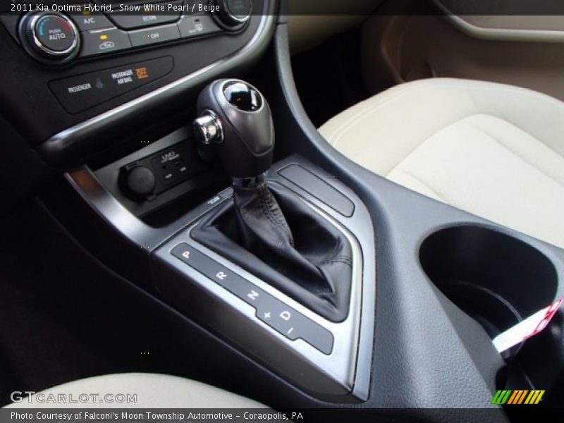 Snow White Pearl / Beige 2011 Kia Optima Hybrid