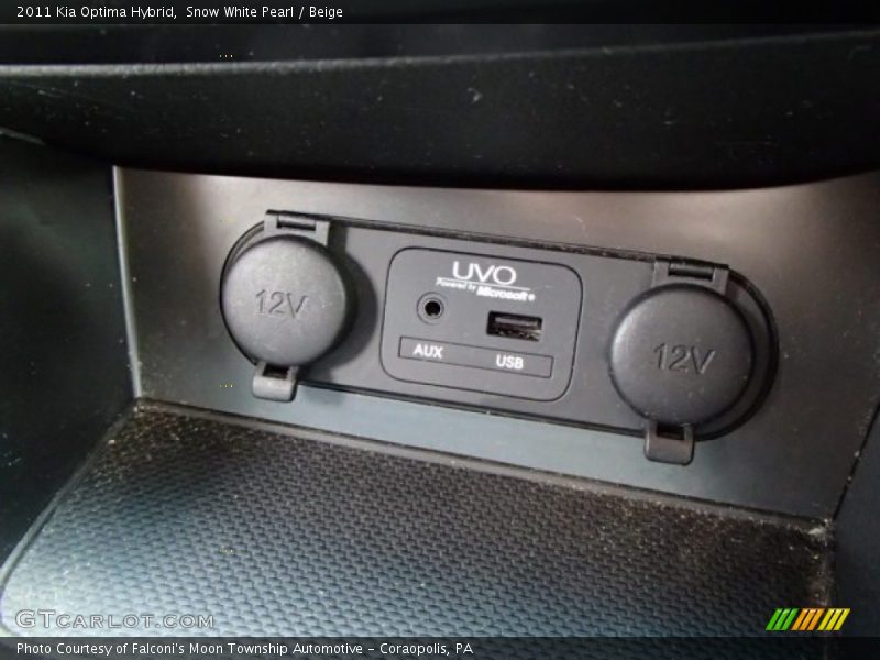 Snow White Pearl / Beige 2011 Kia Optima Hybrid