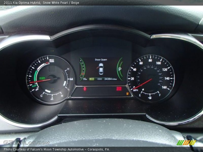 Snow White Pearl / Beige 2011 Kia Optima Hybrid