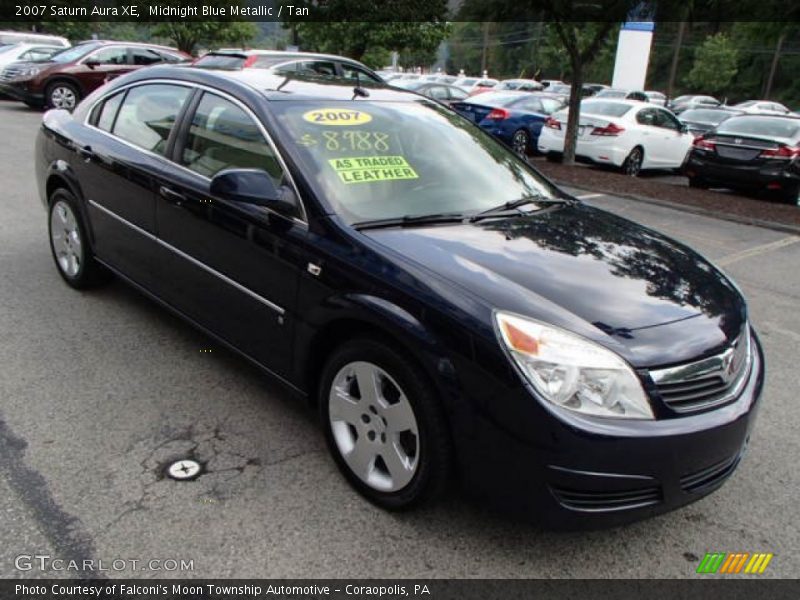 Midnight Blue Metallic / Tan 2007 Saturn Aura XE