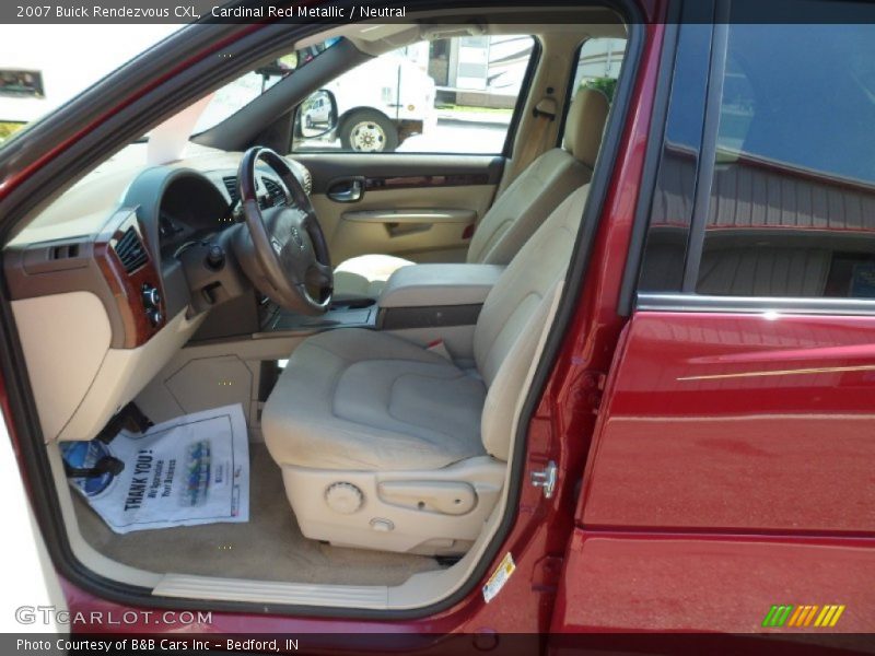 Cardinal Red Metallic / Neutral 2007 Buick Rendezvous CXL