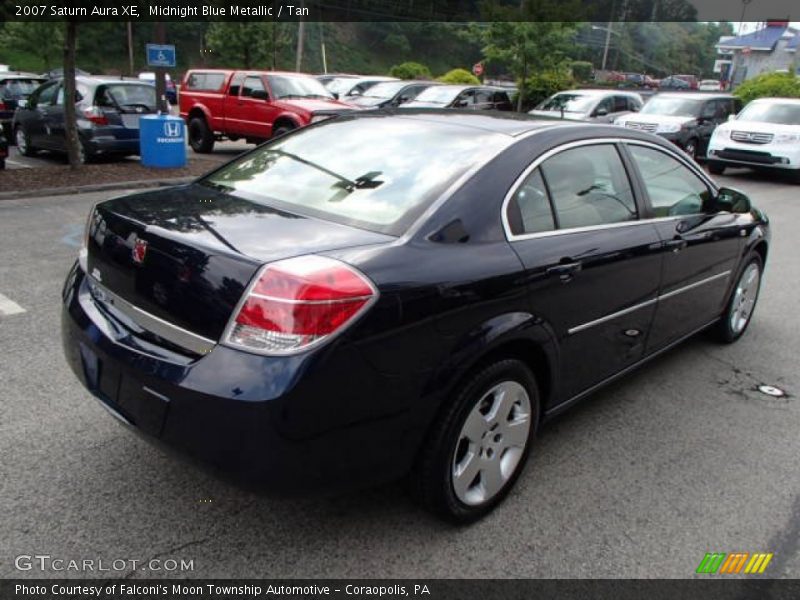 Midnight Blue Metallic / Tan 2007 Saturn Aura XE