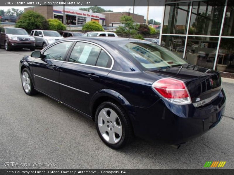 Midnight Blue Metallic / Tan 2007 Saturn Aura XE