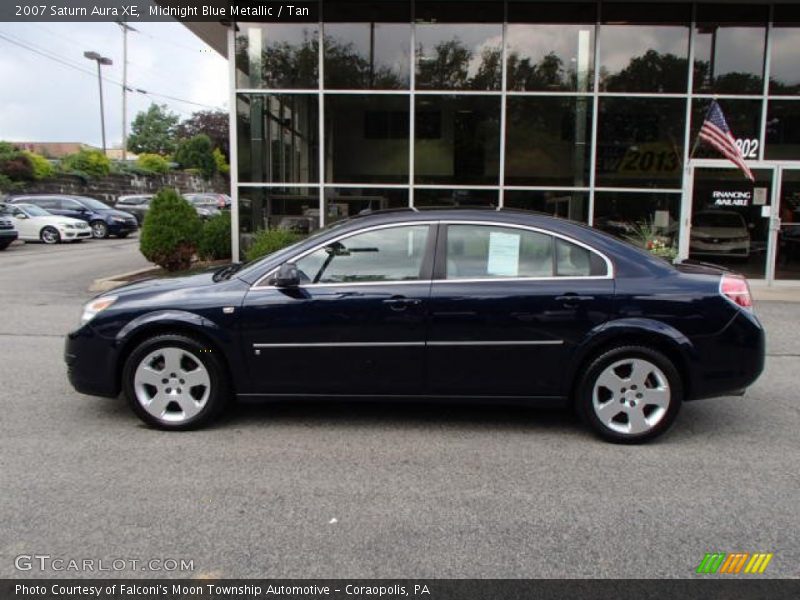 Midnight Blue Metallic / Tan 2007 Saturn Aura XE