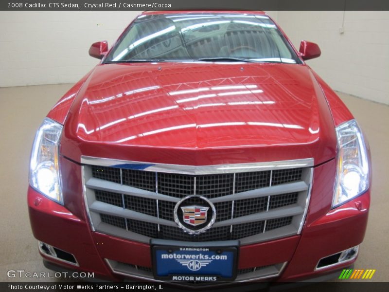 Crystal Red / Cashmere/Cocoa 2008 Cadillac CTS Sedan