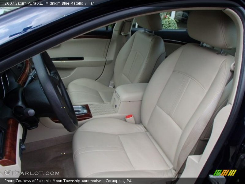 Midnight Blue Metallic / Tan 2007 Saturn Aura XE