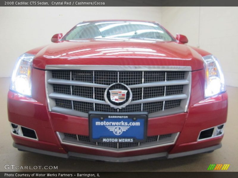 Crystal Red / Cashmere/Cocoa 2008 Cadillac CTS Sedan