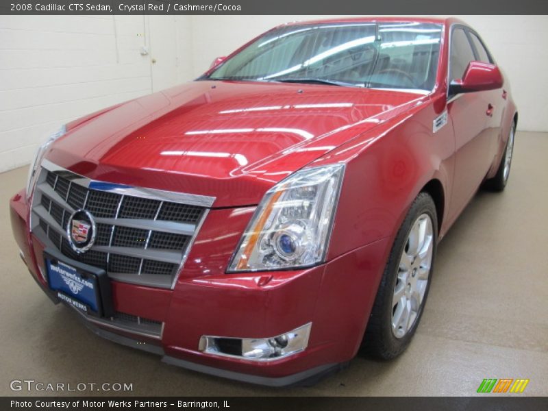 Crystal Red / Cashmere/Cocoa 2008 Cadillac CTS Sedan