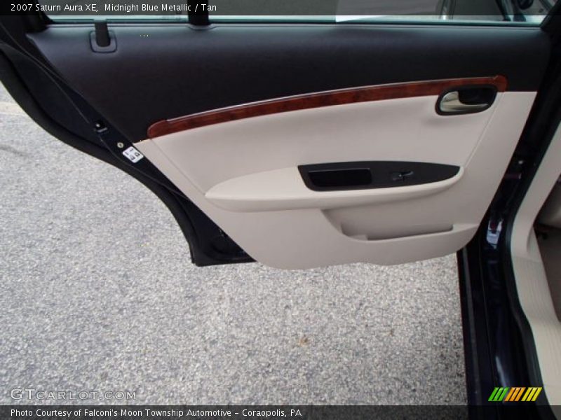 Midnight Blue Metallic / Tan 2007 Saturn Aura XE