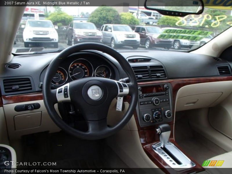 Midnight Blue Metallic / Tan 2007 Saturn Aura XE
