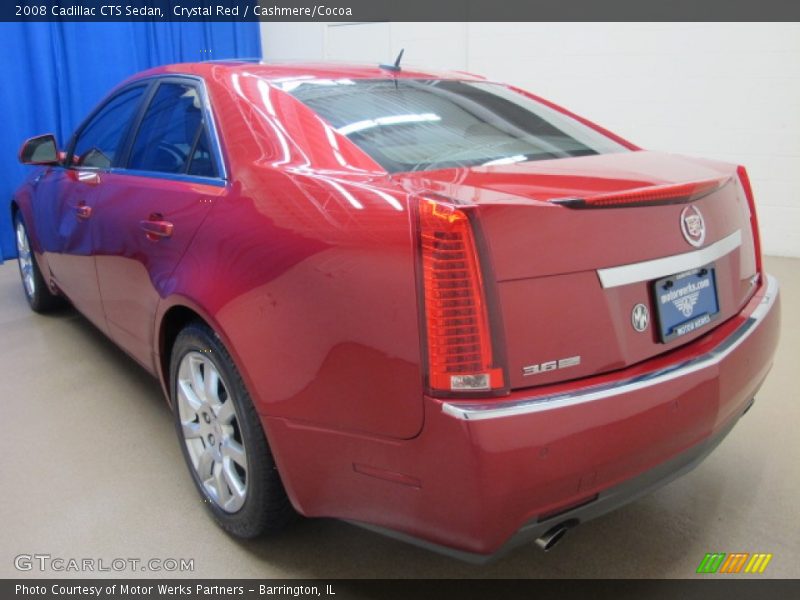 Crystal Red / Cashmere/Cocoa 2008 Cadillac CTS Sedan