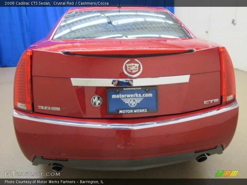 Crystal Red / Cashmere/Cocoa 2008 Cadillac CTS Sedan
