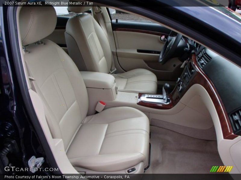 Midnight Blue Metallic / Tan 2007 Saturn Aura XE