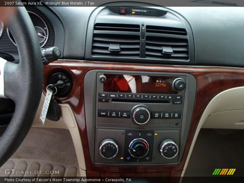 Midnight Blue Metallic / Tan 2007 Saturn Aura XE