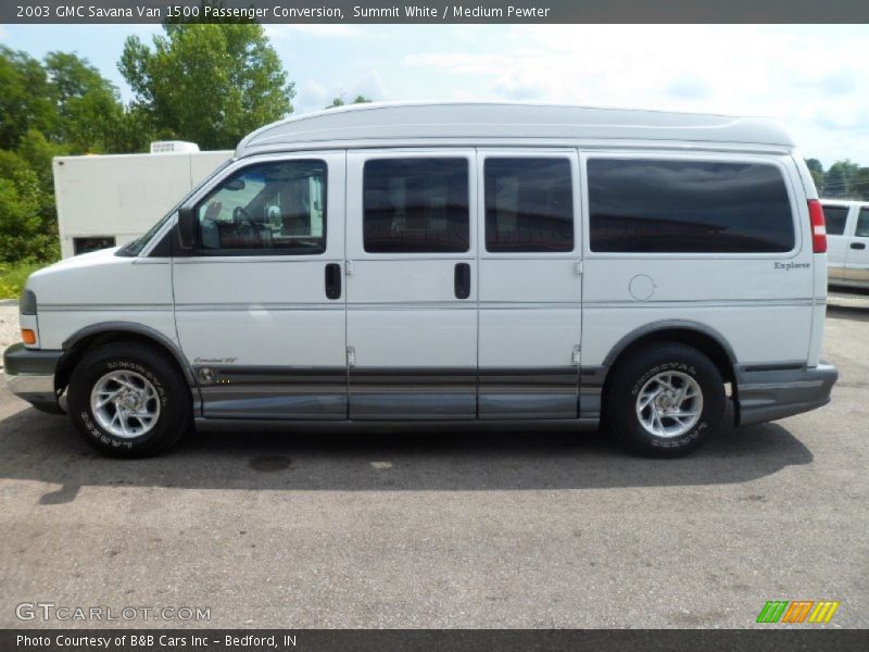 Summit White / Medium Pewter 2003 GMC Savana Van 1500 Passenger Conversion