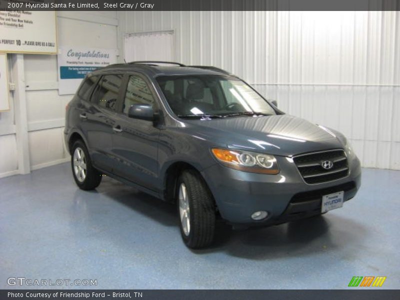 Steel Gray / Gray 2007 Hyundai Santa Fe Limited