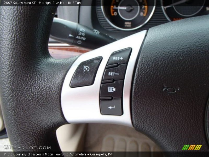 Midnight Blue Metallic / Tan 2007 Saturn Aura XE