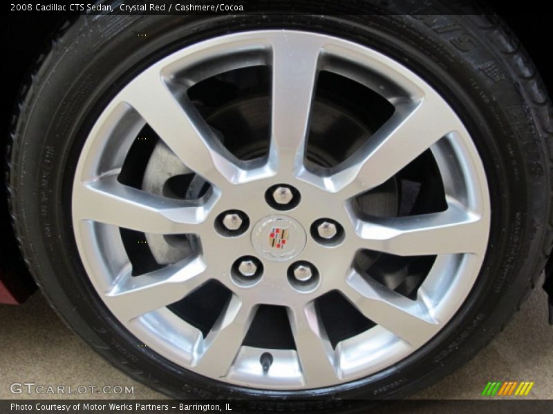 Crystal Red / Cashmere/Cocoa 2008 Cadillac CTS Sedan