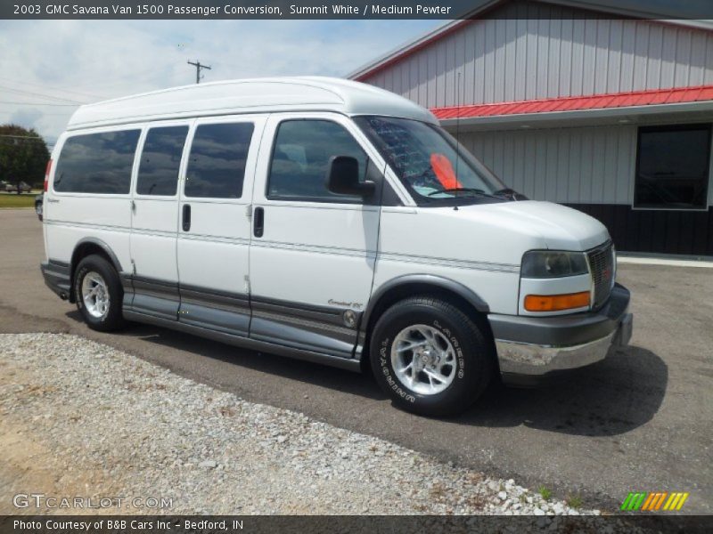 Summit White / Medium Pewter 2003 GMC Savana Van 1500 Passenger Conversion