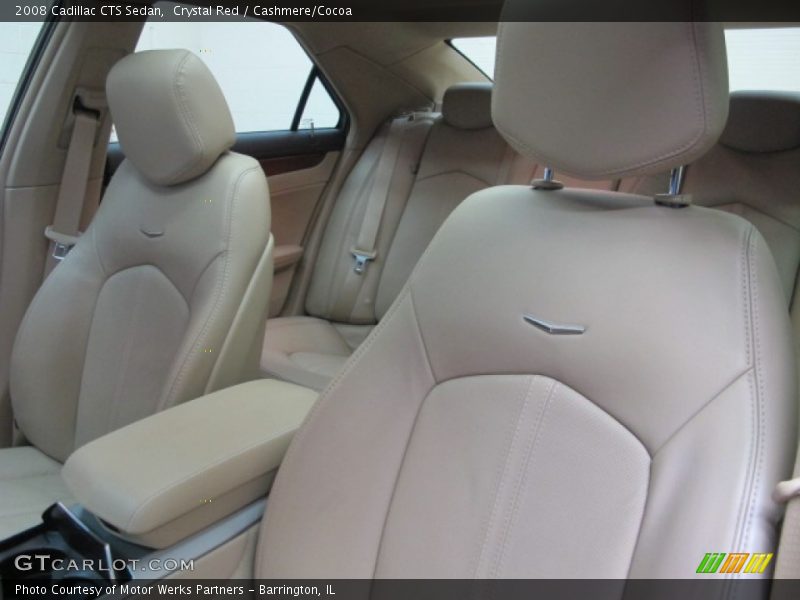 Crystal Red / Cashmere/Cocoa 2008 Cadillac CTS Sedan