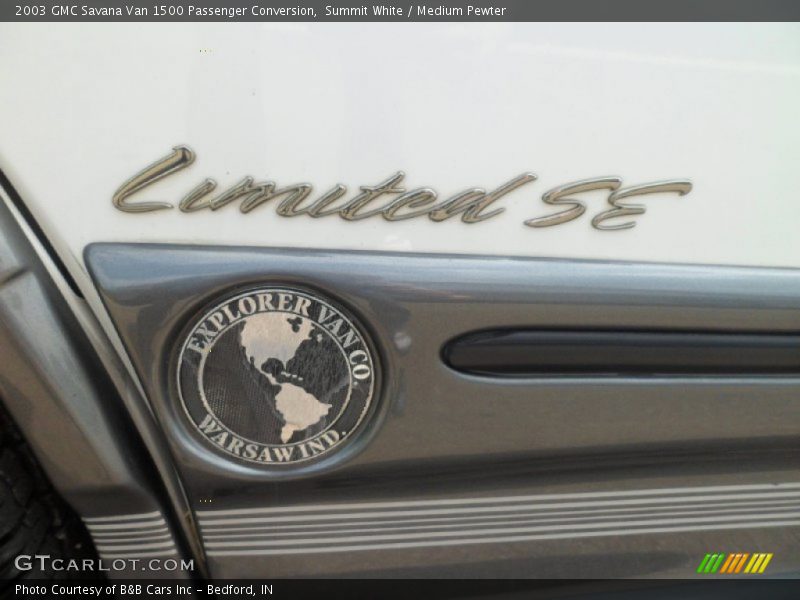 Summit White / Medium Pewter 2003 GMC Savana Van 1500 Passenger Conversion