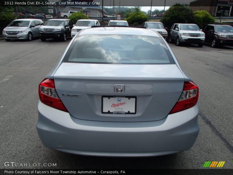 Cool Mist Metallic / Gray 2012 Honda Civic EX-L Sedan
