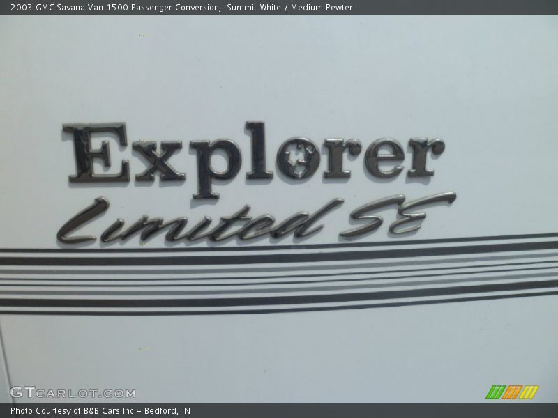 Summit White / Medium Pewter 2003 GMC Savana Van 1500 Passenger Conversion