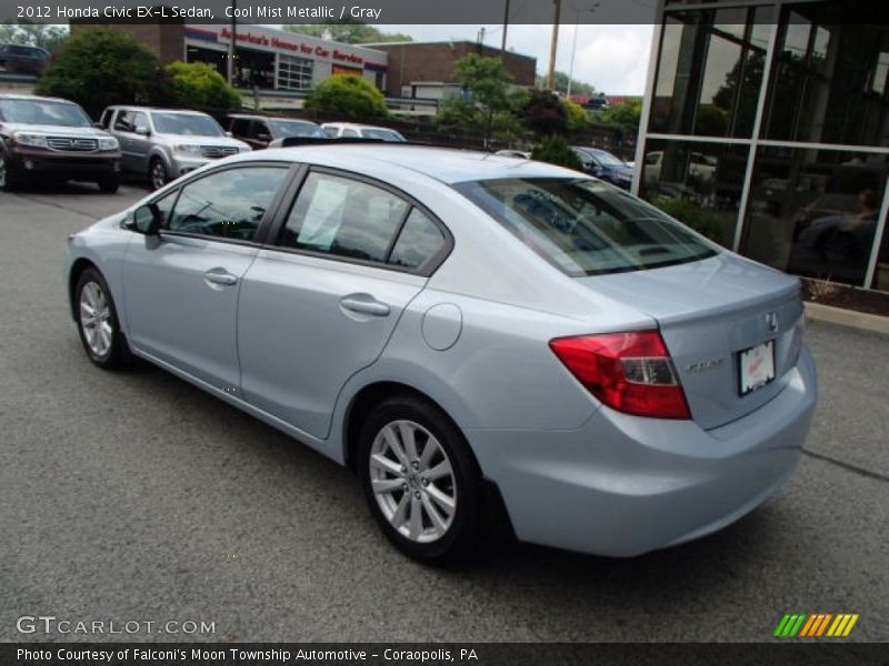 Cool Mist Metallic / Gray 2012 Honda Civic EX-L Sedan